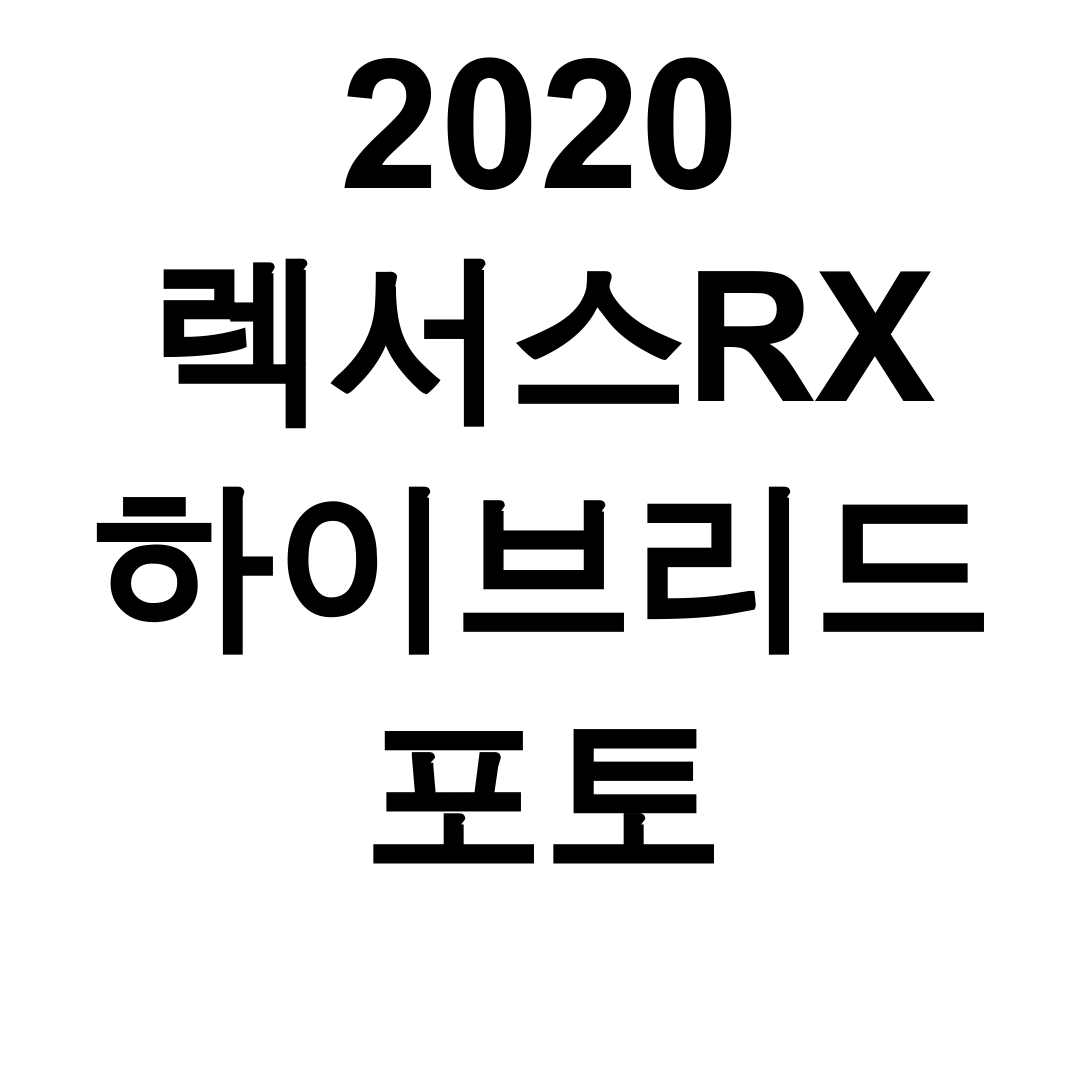 2020 렉서스RX 하이브리드 포토 럭셔리한 실내외관 완벽분석 후기