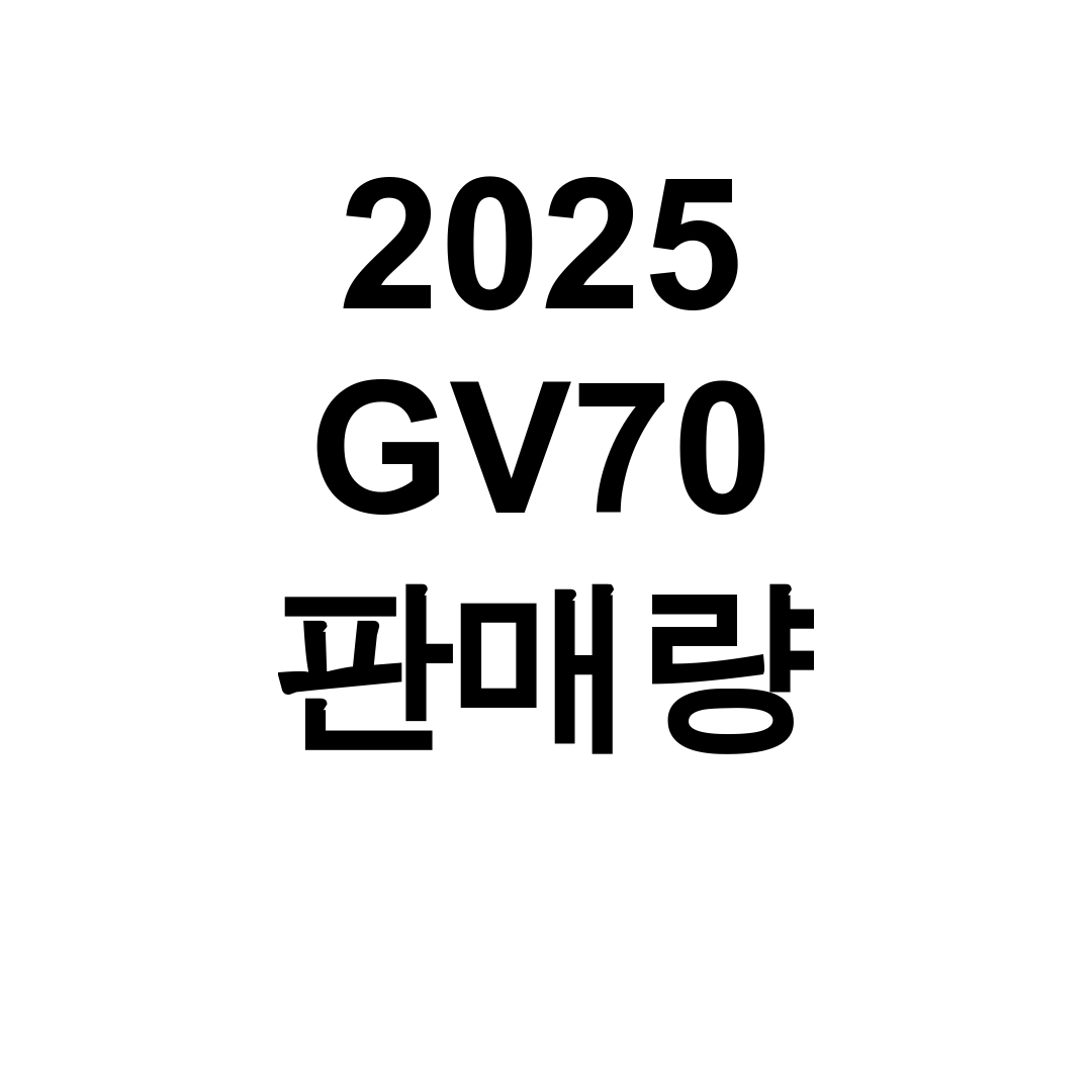 2025 GV70 판매량 키워드 GV80 G80 제치고 1위 달성 후기 대공개!