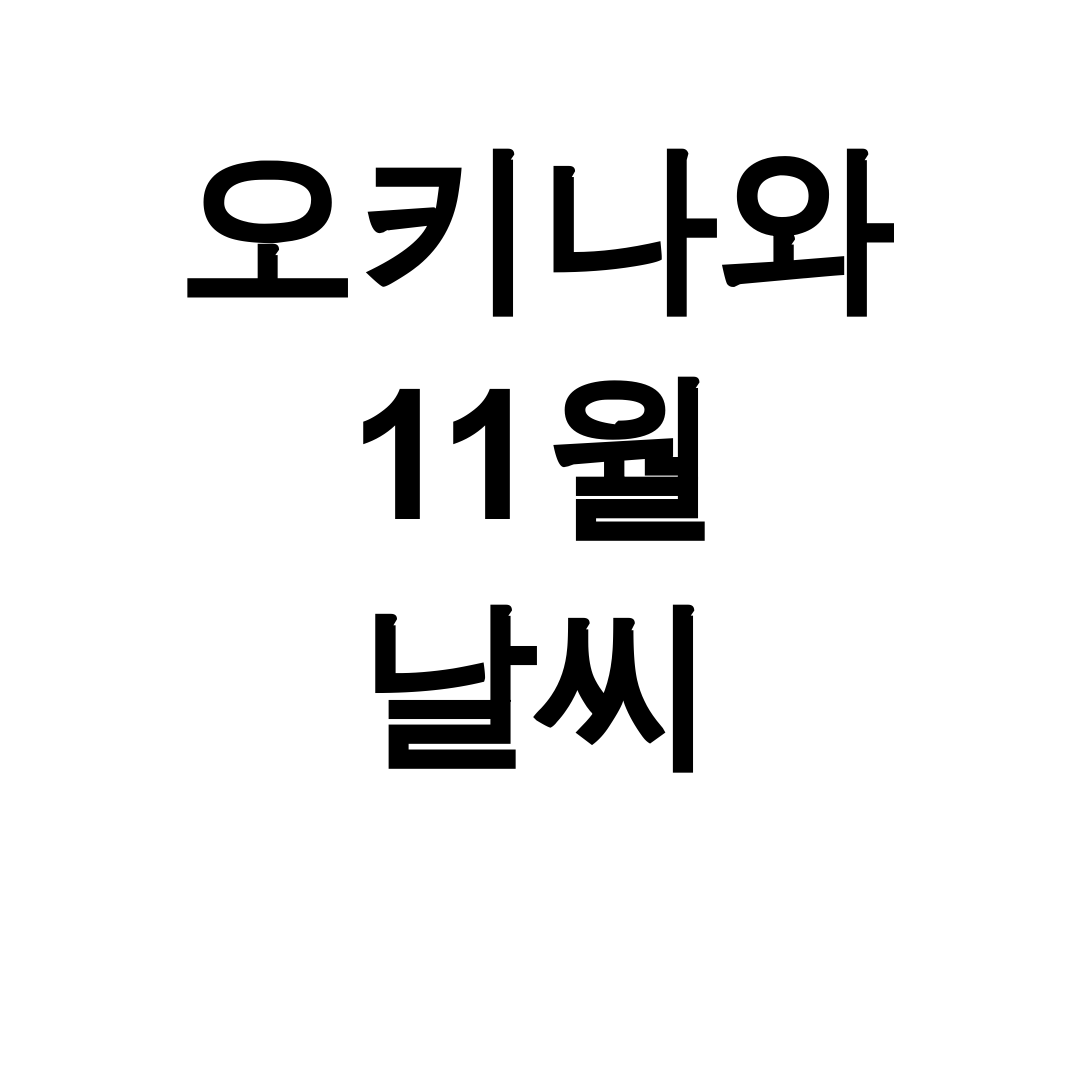 오키나와 11월 날씨